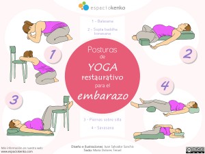 posturas de yoga durante el embarazo